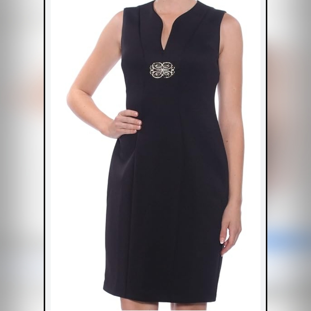 Calvin Klein Womens Black Dress Size 2 NWT
